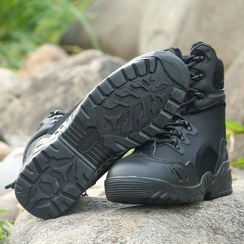Hot products combat boots breathable hiking shoes for men