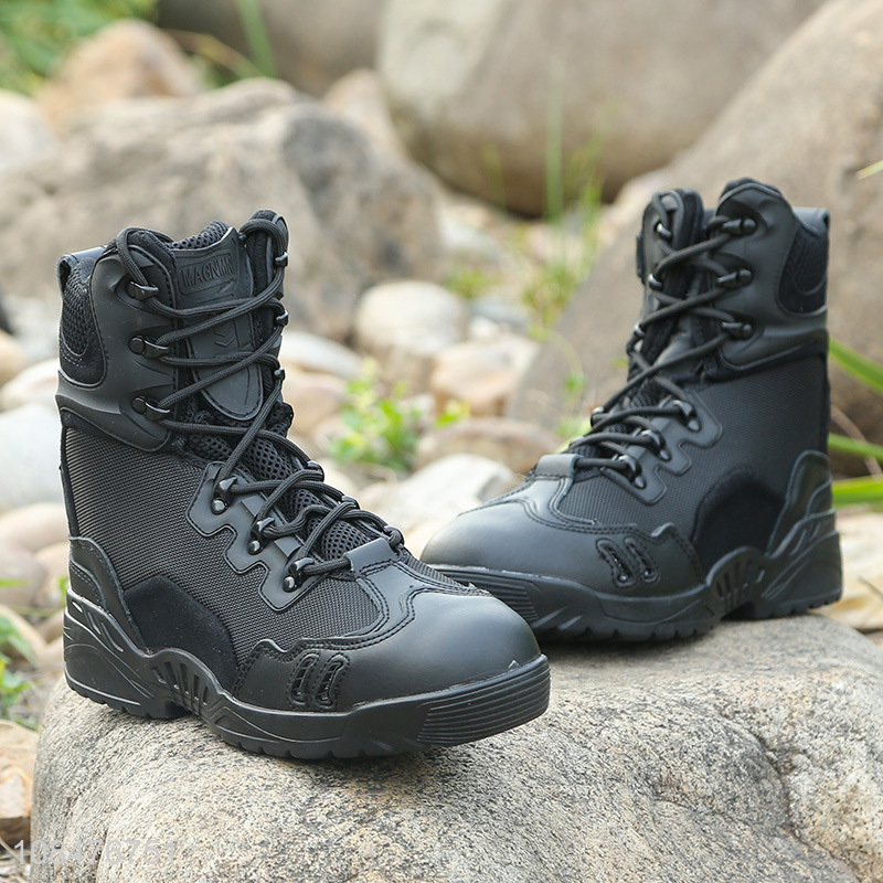 Hot products combat boots breathable hiking shoes for men