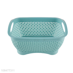 Hot items plastic household storage basket with handles