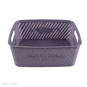 Good quality purple space saving storage basket for sale