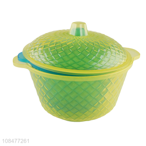 Good selling plastic transparent food bowl with lids wholesale