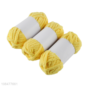 Factory supply thick ice strip yarn needle knitting woven blanket slipper
