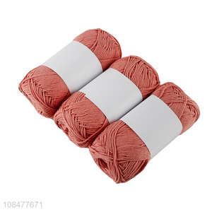 Wholesale 50g 6S recycled cotton yarn for crocheting and hand knitting