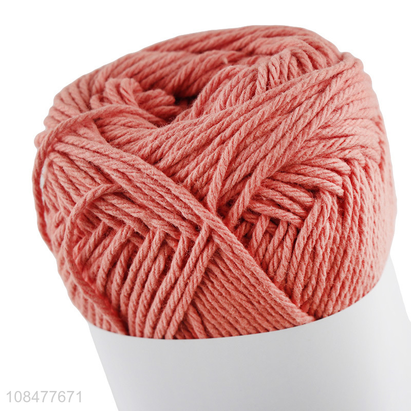 Wholesale 50g 6S recycled cotton yarn for for crocheting and hand knitting