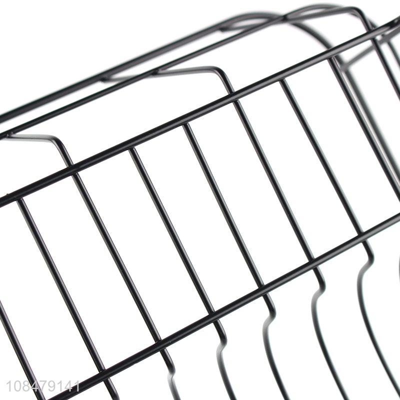 Wholesale iron wire dish rack kitchen countertop dish drainer rack