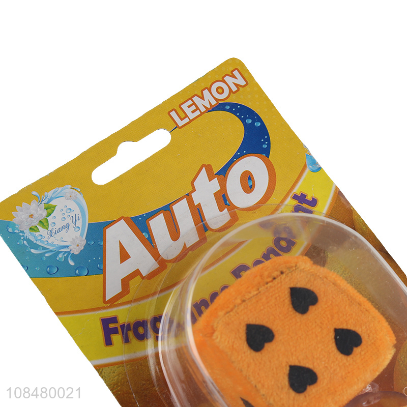 Best selling lemon dice hanging air freshener with good quality
