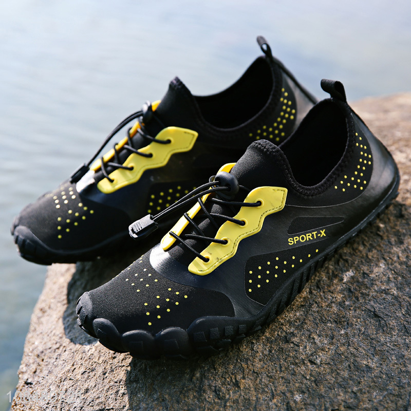 Good quality men quick-dry aqua shoes beach water shoes for pool