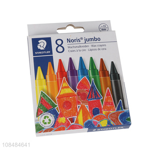 Hot sale 8 colors non-toxic wax <em>crayons</em> for <em>kids</em> toddlers age 3+