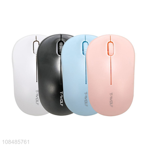 Wholesale 2.4GHz AA battery operated 3 buttons Macaron color wireless mouse