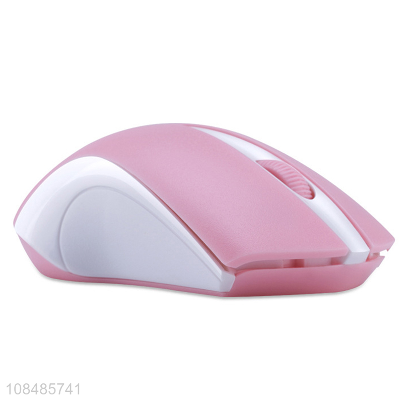 High quality 2.4GHz AA battery operated 3 buttons wireless office mouse