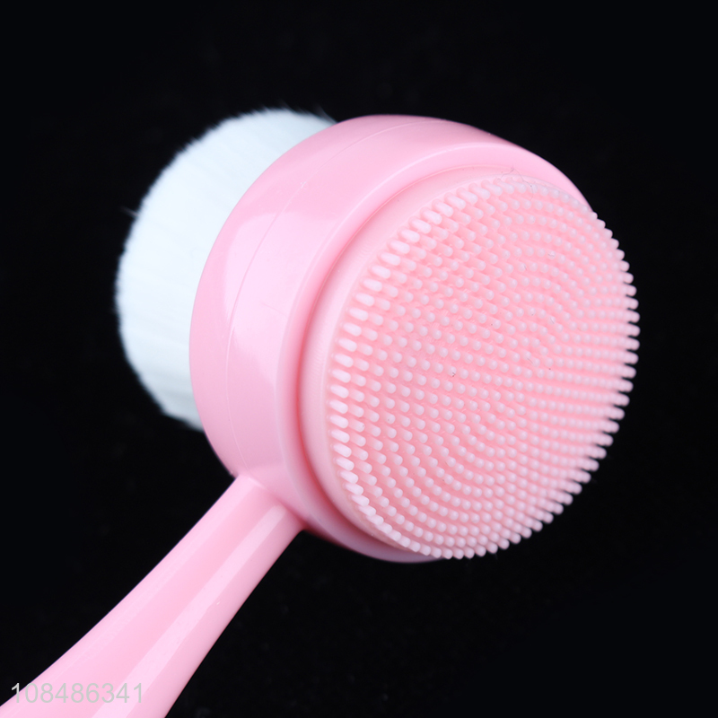 Popular products double-sided facial cleansing brush for sale