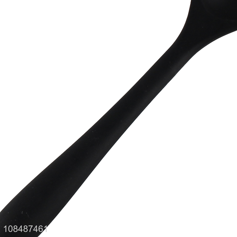 Factory price heat resistant silicone cooking spoon salad mixing spoon