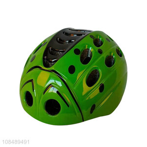 Factory price 3D ladybird design lightweight bike <em>helmet</em> for boys girls