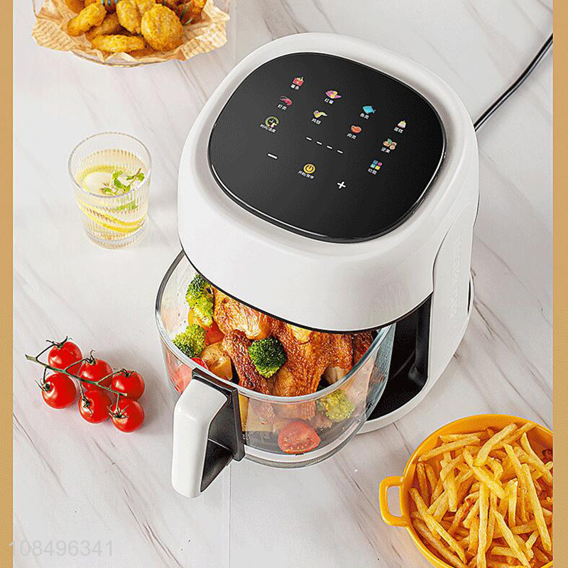 Wholesale 220V 1350W 4.5L fully automatic visible air fryer touch screen deep fryer