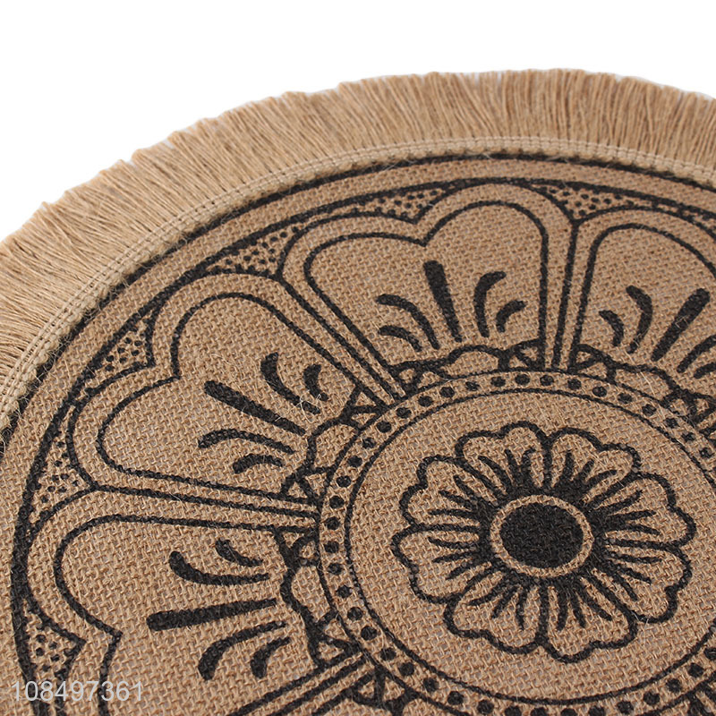 Wholesale from china round washable dining table mat for household