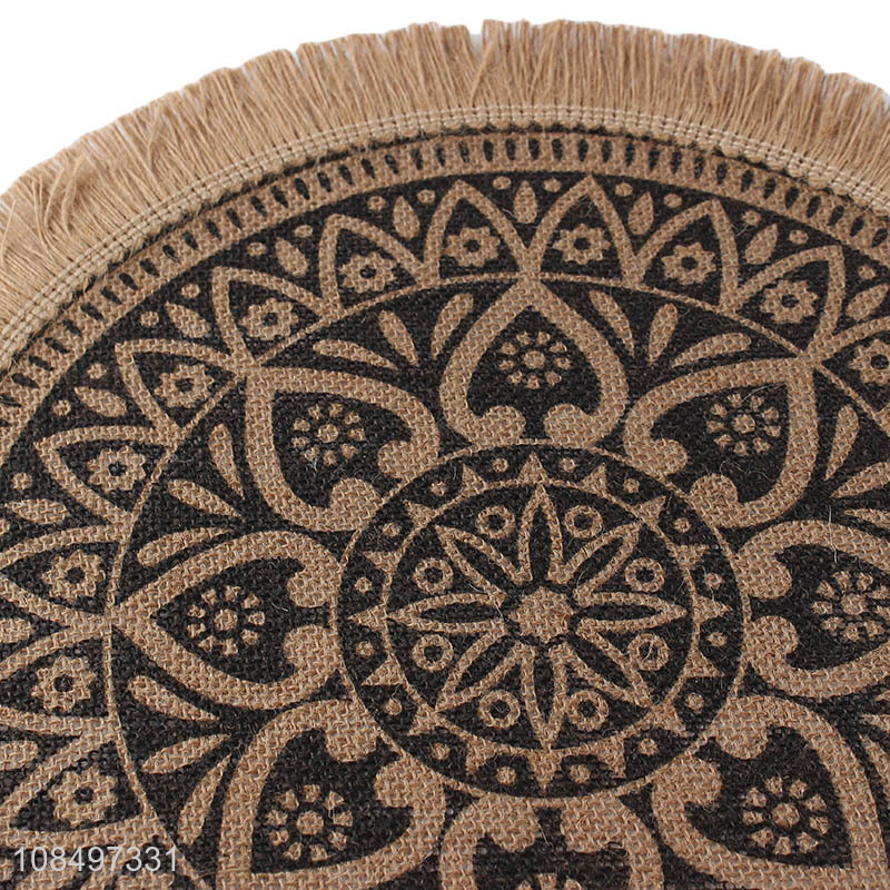 Hot selling anti-slip round table decoration place mats