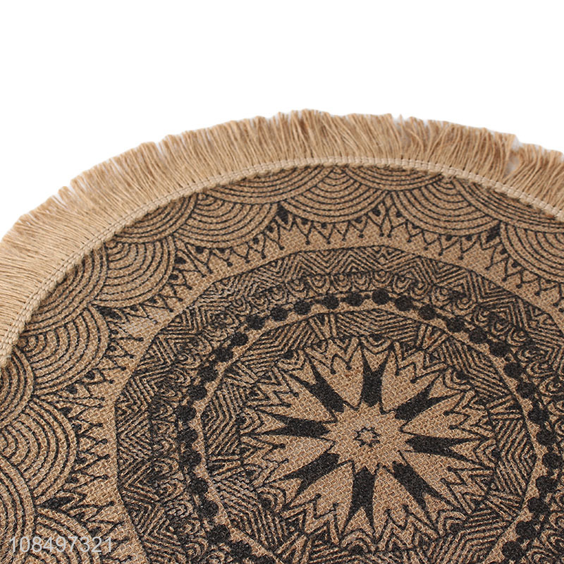 Online wholesale round dining table mat place mat for decoration