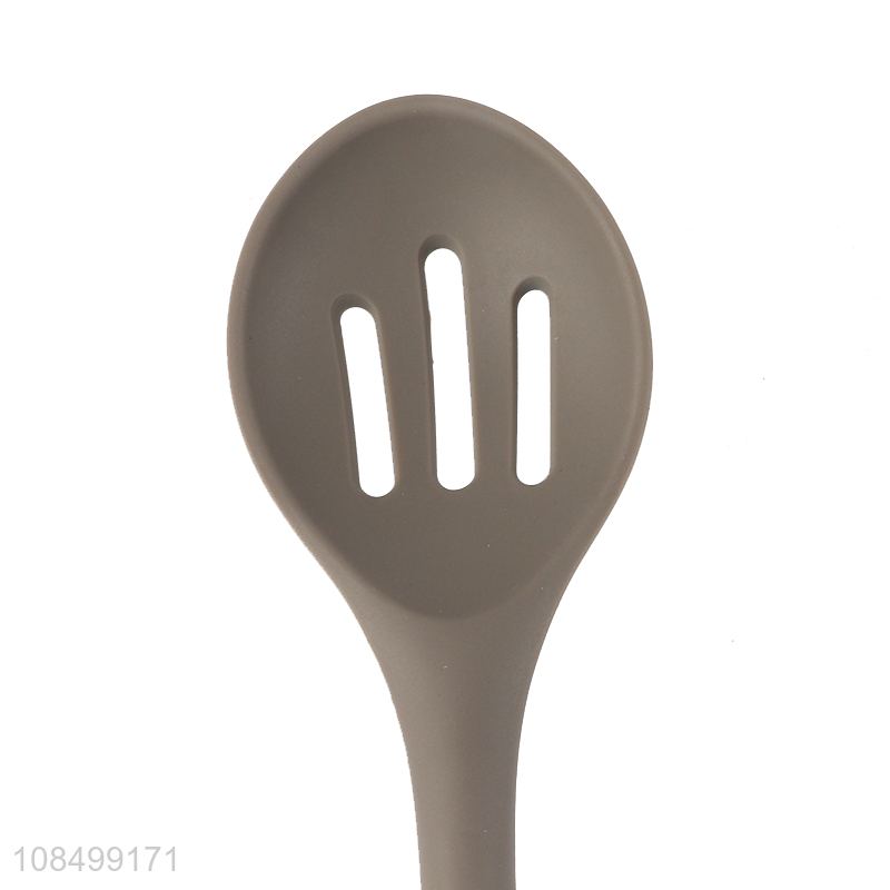 Good wholesale price silicone slotted spoon home kitchen utensil