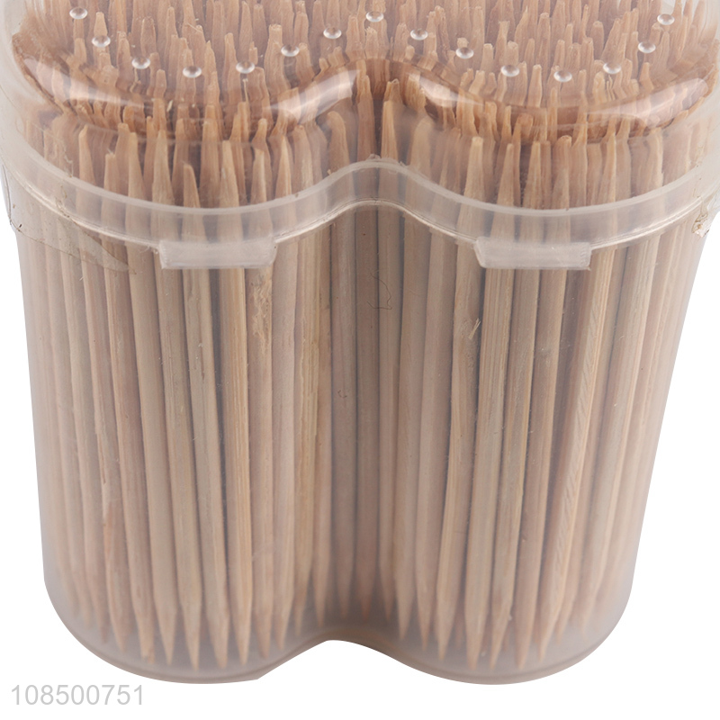 Hot selling 500pcs natural bamboo toothpicks for fruits toothpicks