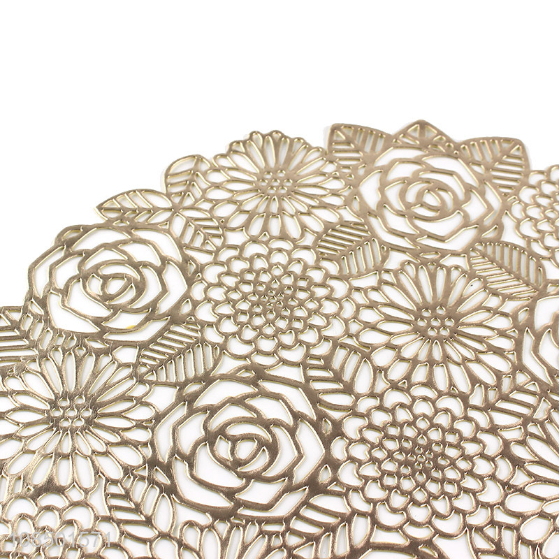 New arrival hollowed out placemat wedding party dining table placemat