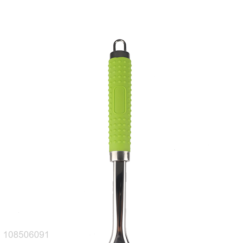 Wholesale long handle stainless steel cooking spoon basting spoon