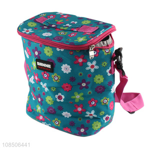 Popular products flower pattern school kids lunch bag cooler bag