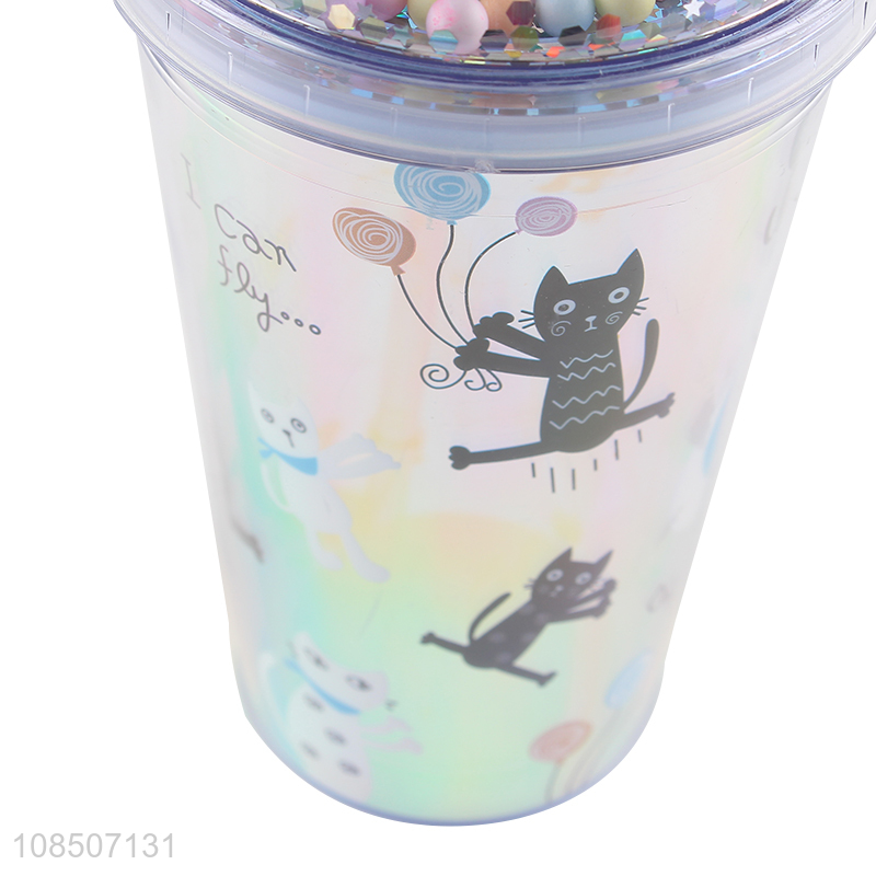 Best price cartoon children straw water  cup drinking cup for sale