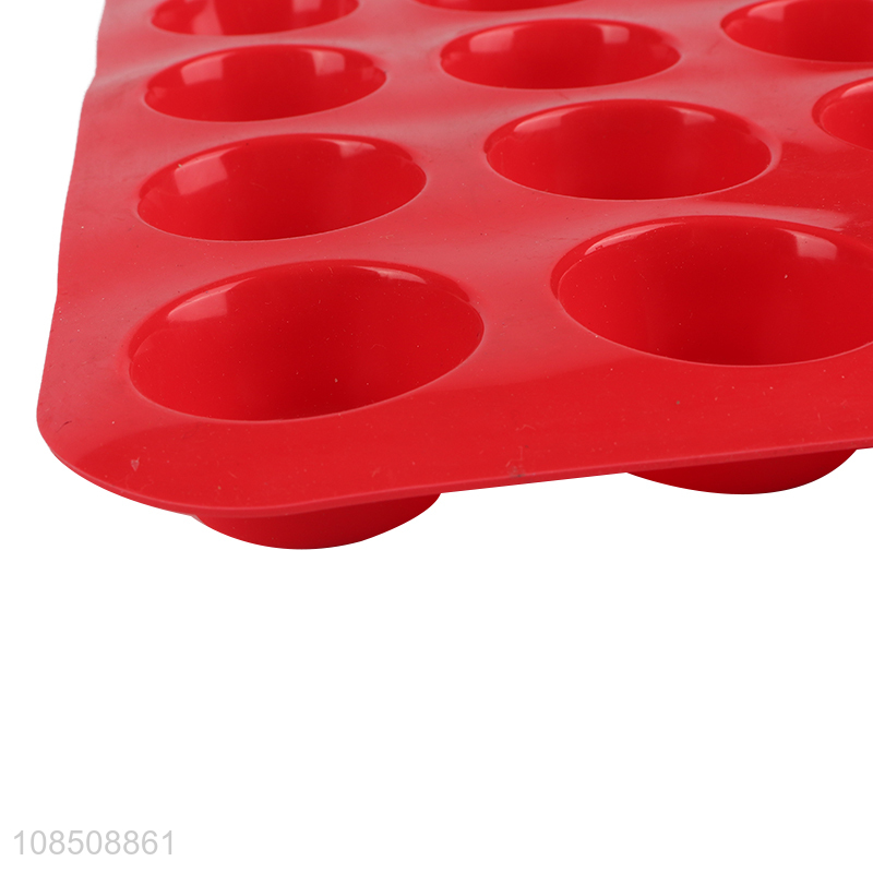 High quality thickend reusable 24-cavity silicone cake mold