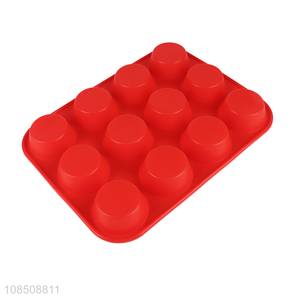 Wholesale 12-cavity food grade silicone cake mold for baking