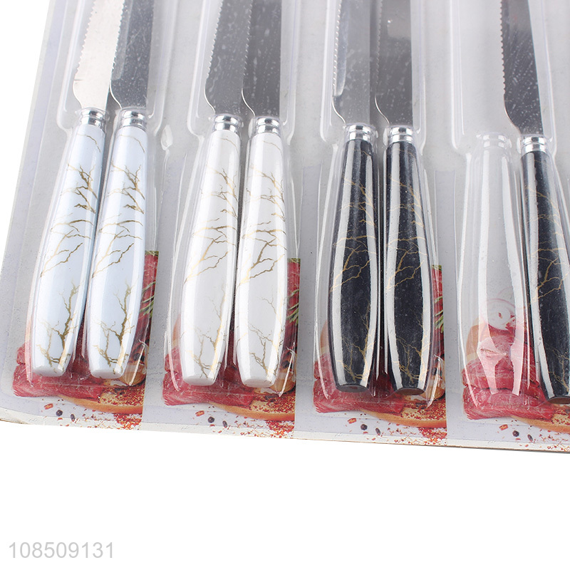 Online wholesale stainless steel reusable knife set for kitchen