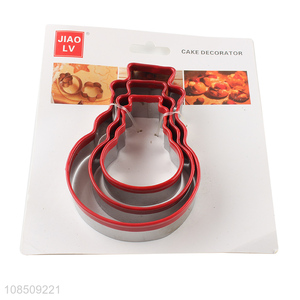 Top selling red stainless steel baking cookies cutter