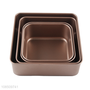 Wholesale square carbon steel baking pan bread loaf pan baking tool