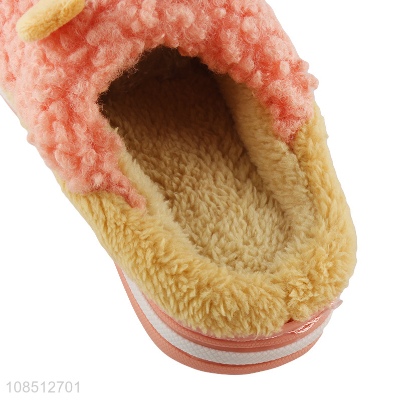 Wholesale winter slippers cozy soft indoor house slippers for kids