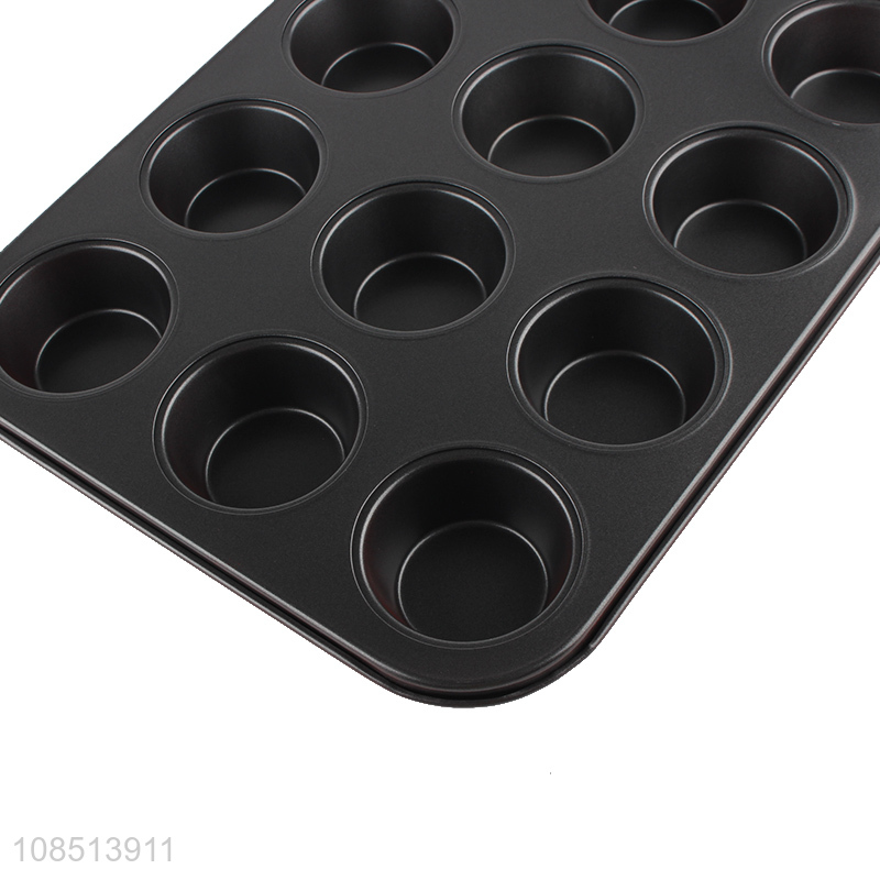 Hot selling 12holes muffin tray round cupcake baking pan