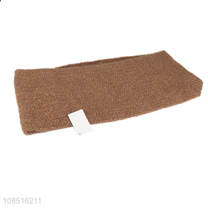 Good quality thick solid color knitted neck warmer for women