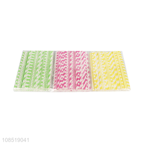 Wholesale disposable paper straws biodegradable drinking straws for beverages