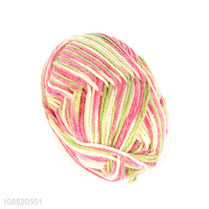 Top quality colorful polyester yarn for hand knitting