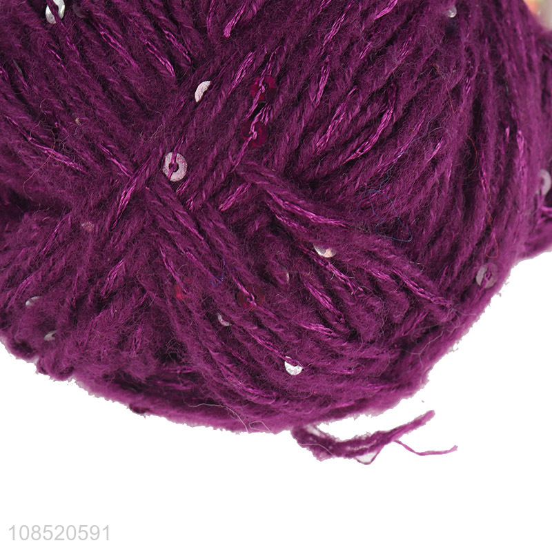 Top selling handmade knitting polyester yarn for scarf