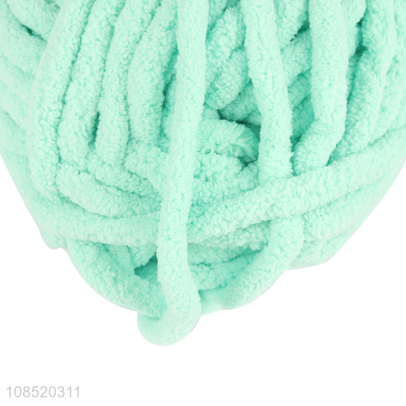 Online wholesale hand knitting thick polyester yarn