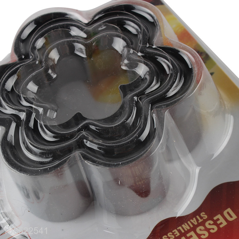 Wholesale 3pcs/set stainless steel mousse ring mousse cake molds