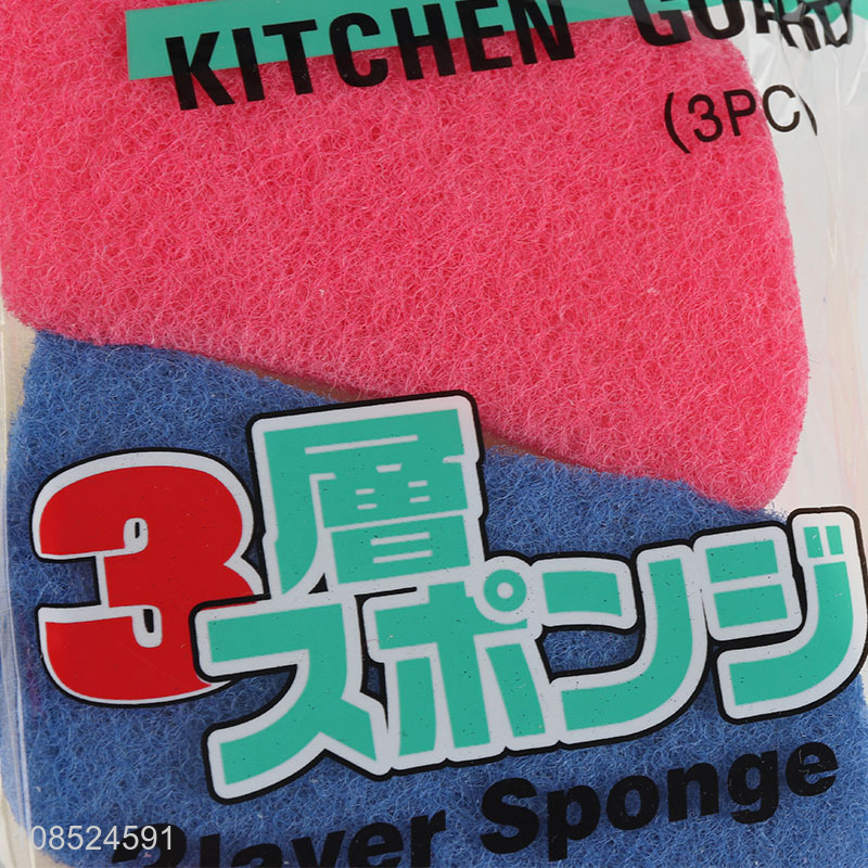 Hot selling kitchen scourer scrubber cleaning sponges