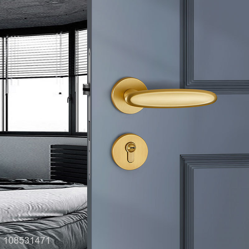 Hot sale zinc alloy interior door locks magnetic suction mute door handles