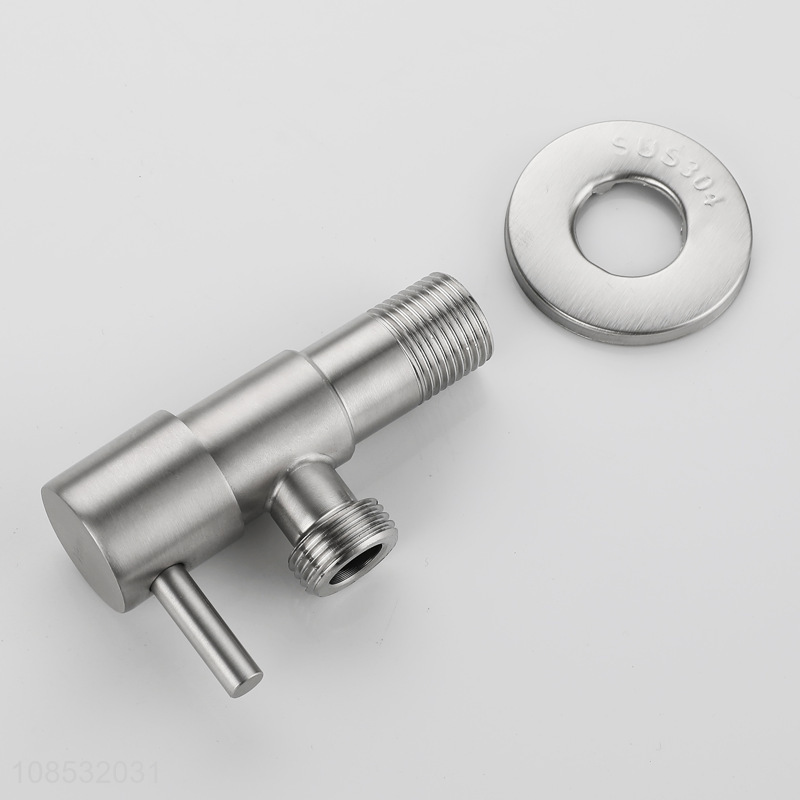 Low price 304 stainless steel angle valve for bathroom