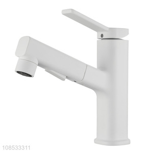 Wholesale pull out washbasin faucet face basin mixer for home use