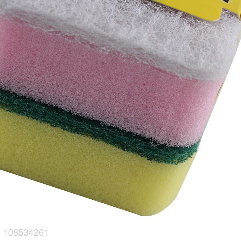 Factory supply kitchen cleaning sponge scouring pad for sale