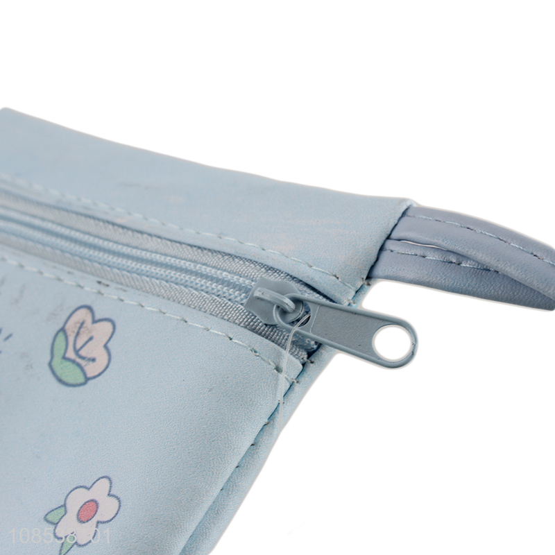 New product cute print pu leather pencil bag for students
