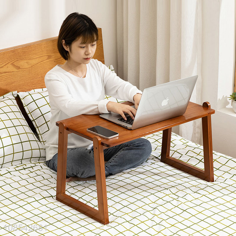 High quality bamboo laptop desk serving bed tray breakfast table