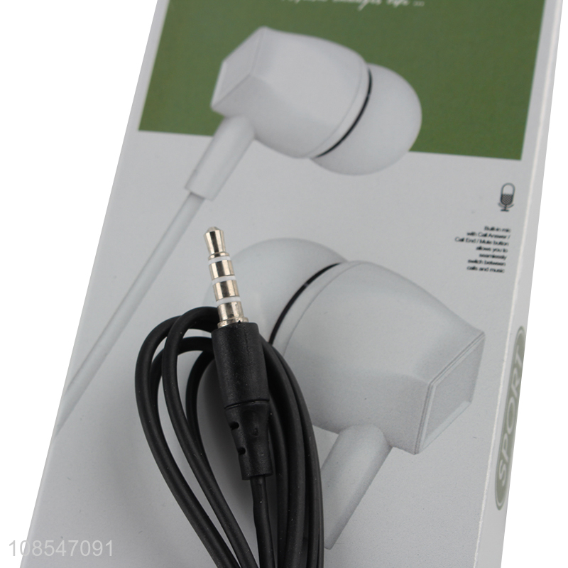 Hot products in-ear earphones music wired earbuds for sports