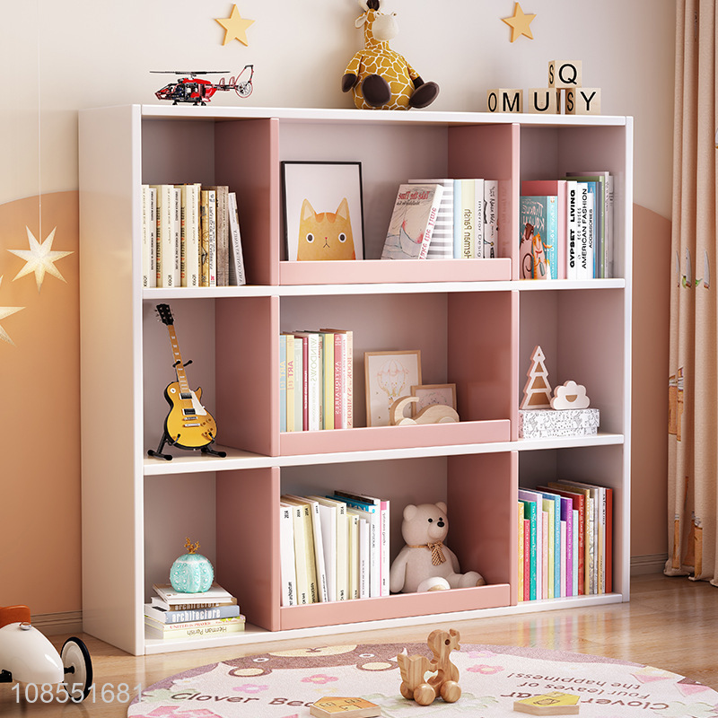 New arrival solid wood bookcase living room toy storage storage cabinet
