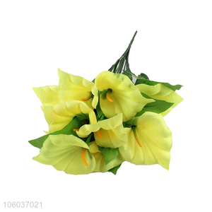 Direct Factory Plastic 12 Heads Artificial Calla Lily